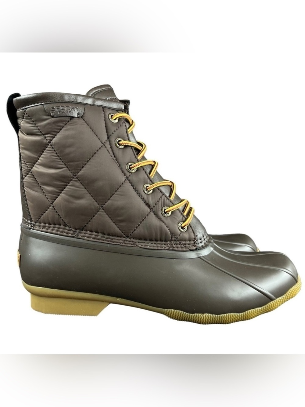 Sperry Men’s | Top-Sider Men's Saltwater Duck Rain Boot Brown Nylon size 11